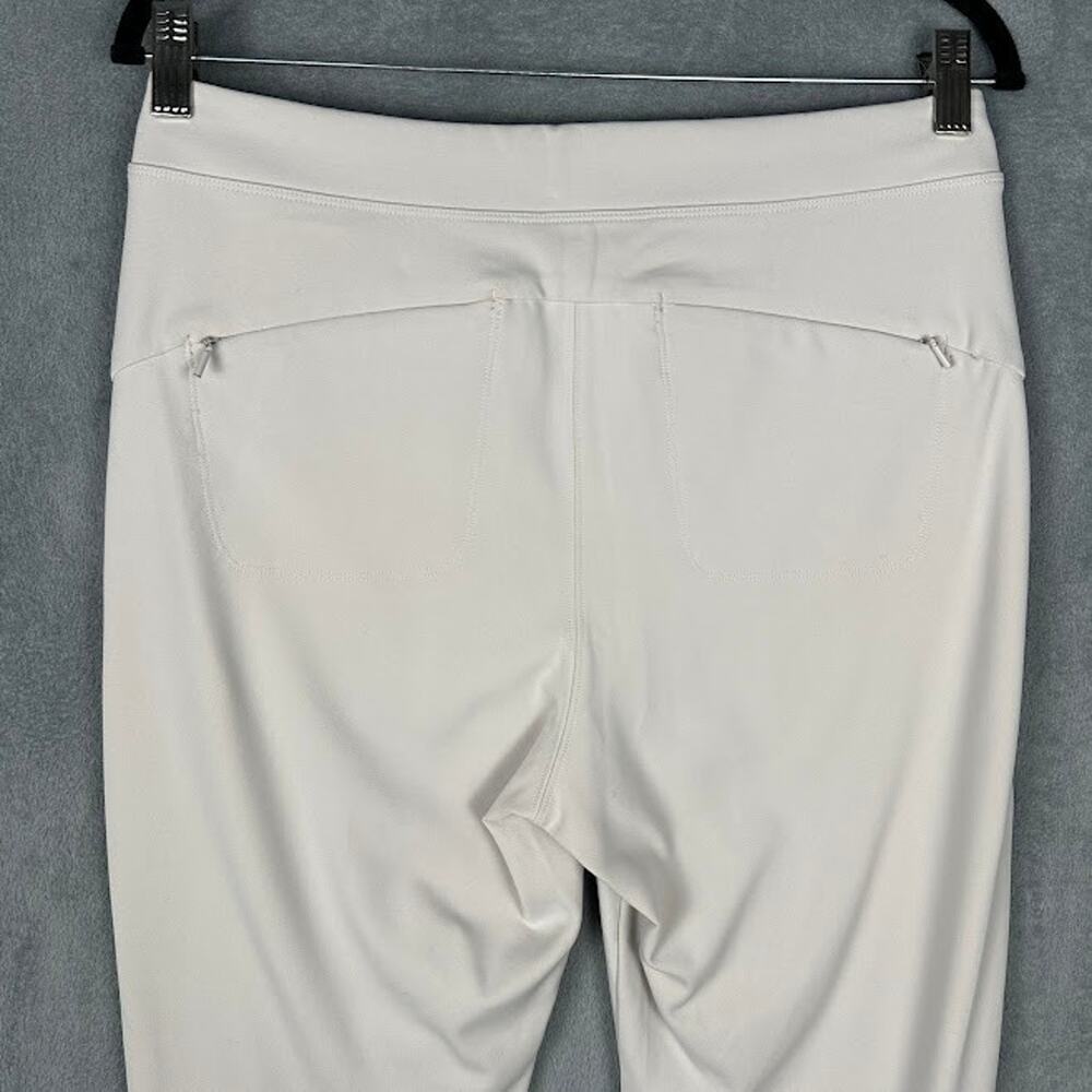 Athleta Headlands Hybrid Pants Womens 10 Cream Crop Stretch Comfort Minimalist - Picture 5 of 15